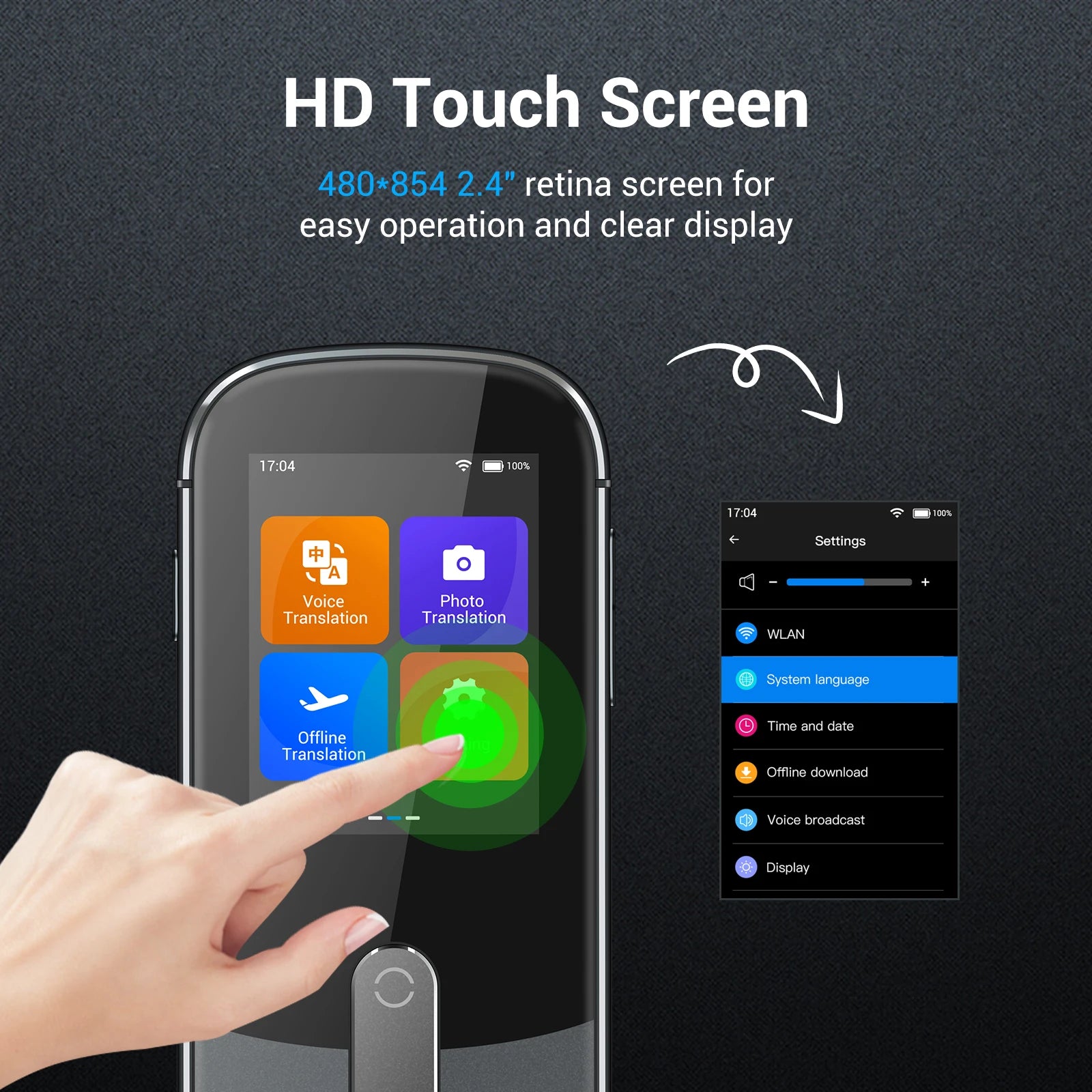Wooask W09 Translator Device 144 Languages 16 Offline 97% Accuracy