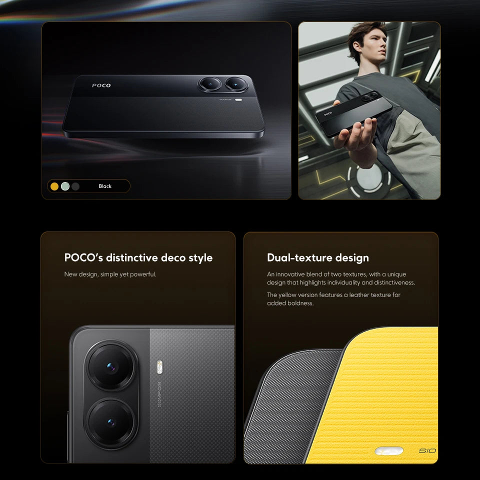 POCO X7 Pro 5G Smartphone Global Version Dimensity 8400-Ultra 50MP camera 6.67" 120Hz display  90W 6000mAh Battery NFC - Limetastore