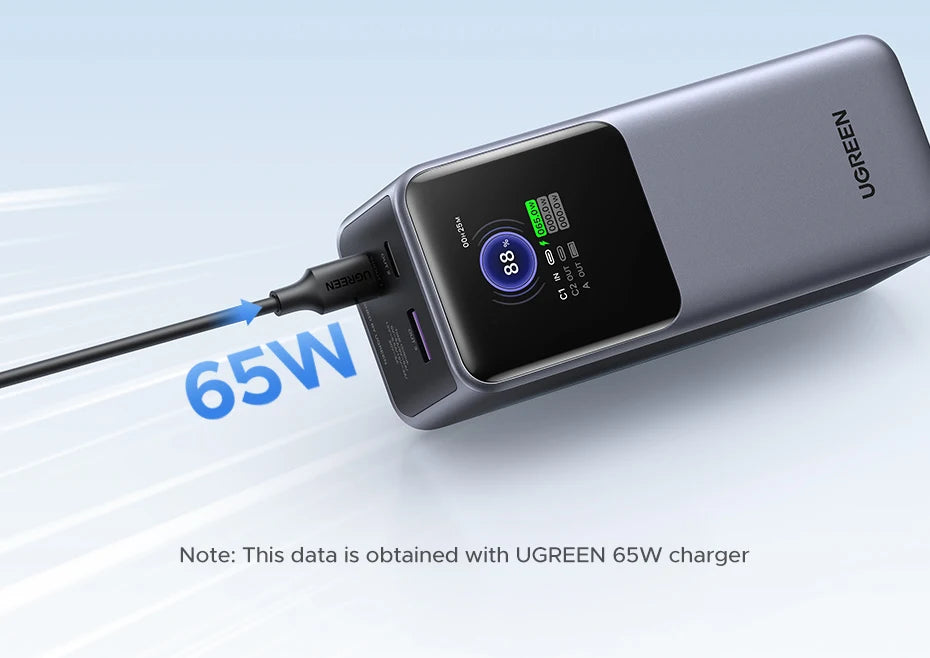 UGREEN Nexode 200W 25000mAh prenosna baterija – PD hitro polnjenje prenosna zunanja baterija