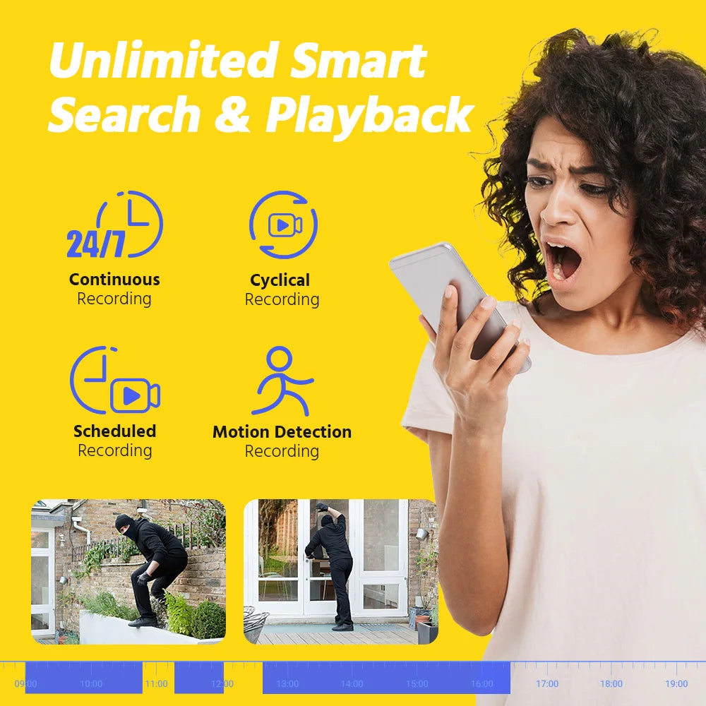 ANNKE 4K 8MP PoE CCTV sistem | 16-kanalni NVR H.265, 16× 8MP EXIR kamere, 30m nočni vid