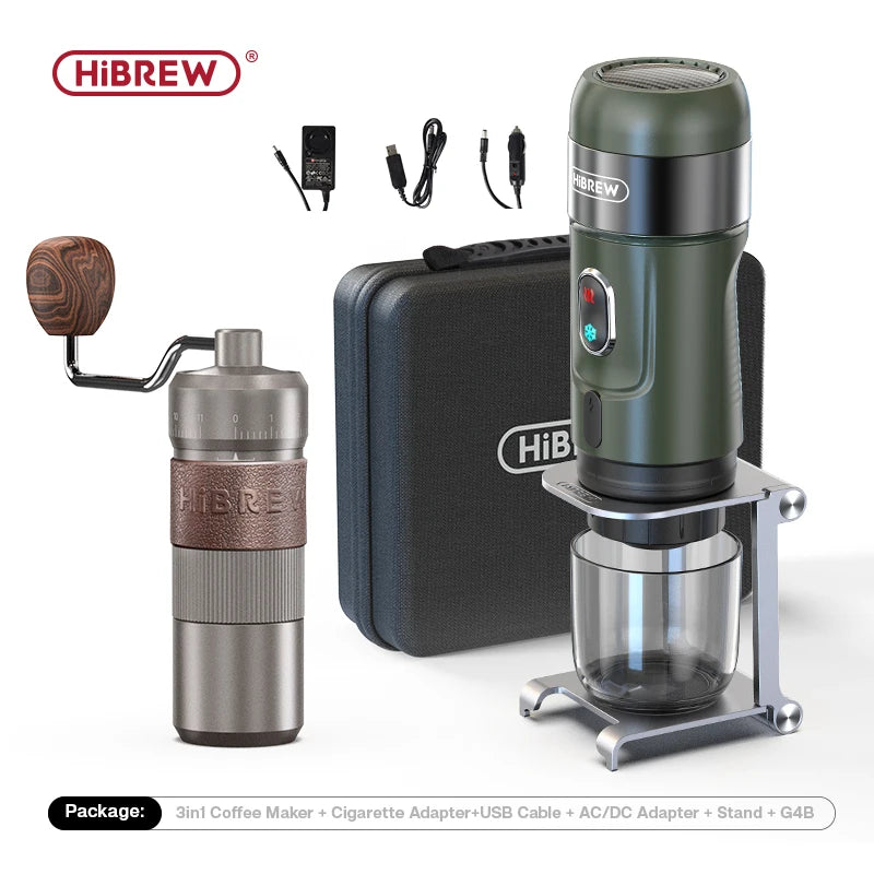 HiBREW Wireless Portable Espresso Machine – Electric Travel Coffee Maker with Fast Heating