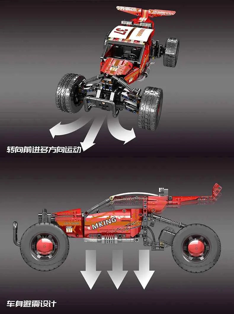 Mould King 18019B Motorized Hurricane Off‑Road Vehicle — Technical Building Block Car for Kids & Collectors - Limetastore