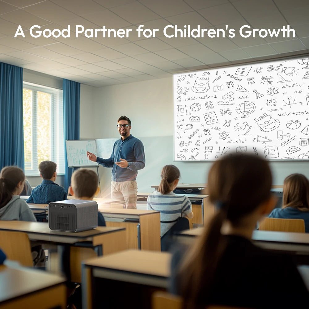 BYINTEK R90 Max Smart Projector | 2200 ANSI Lumens 1080P | Android 11 & WiFi 6