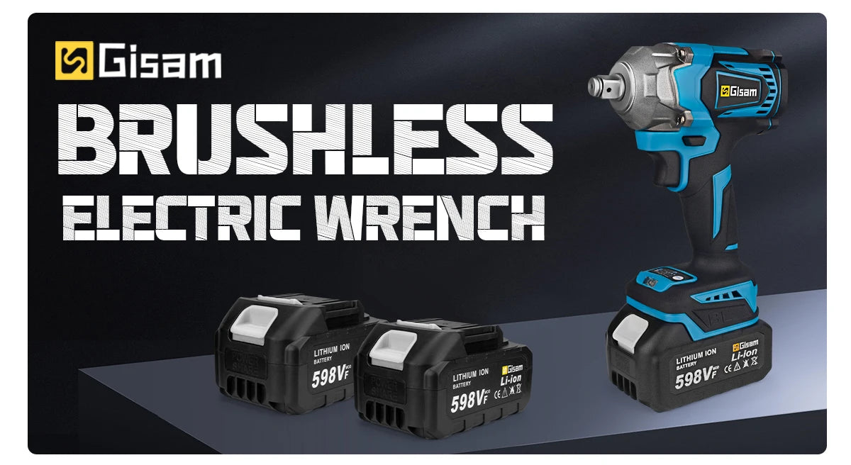 Gisam 1200Nm brezkrtačni udarni vijačnik 1/2" za Makita 18V