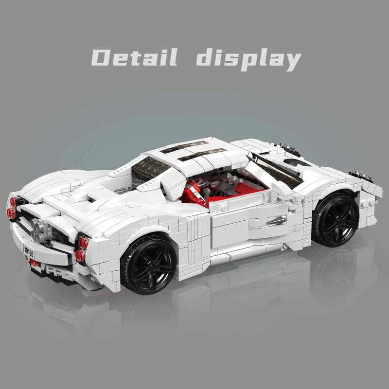Mould King 10196 White Utopia Sport Racing Car - Limetastore