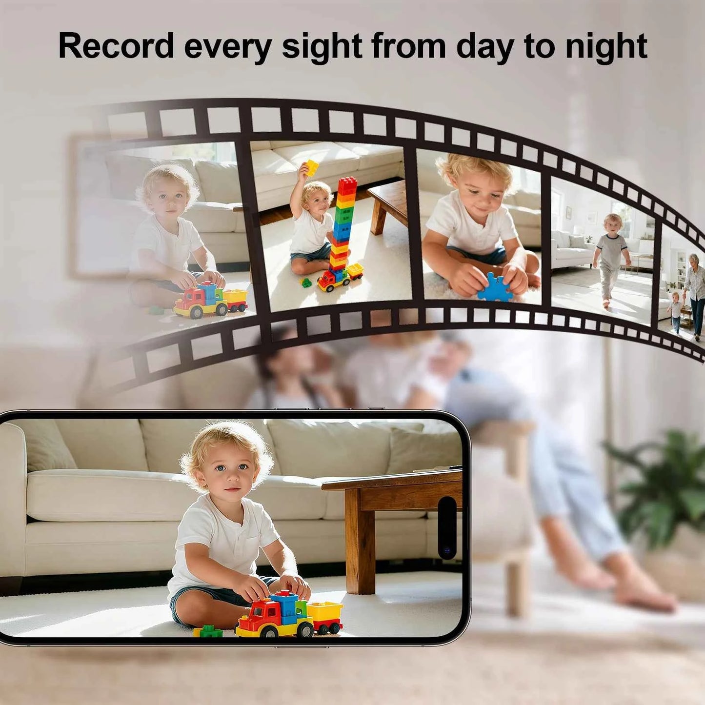 ARCCTV 2K WiFi 5G Surveillance Baby Monitor Camera HD Two Way Talk IR Night Vision Security PTZ Camera 360° View Auto Tracking - Limetastore
