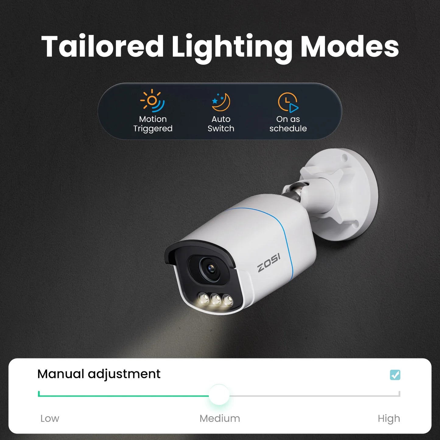 Varnostni kamerov sistem ZOSI 4K 8MP PoE – barvni nočni vid Aurora Lux | 5MP/8MP za zunanjo/notranjo uporabo