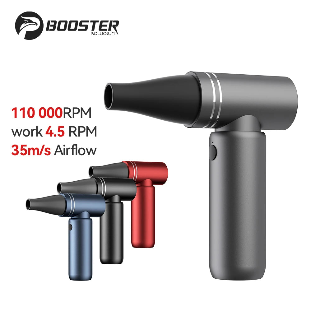 Booster Jet Fan Turbo Mini – 110.000 RPM brezkrtačni zračni pihalnik | Izjemno močan prenosni turbo ventilator