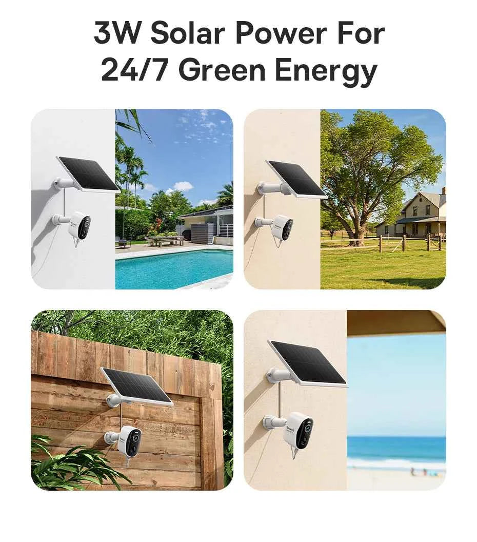 Baseus Security Protection N1 Plus 2K Outdoor Camera Wireless Home Camera Night Vision Color and Alarm 16TB Expandable 2-Cam Kit - Limetastore