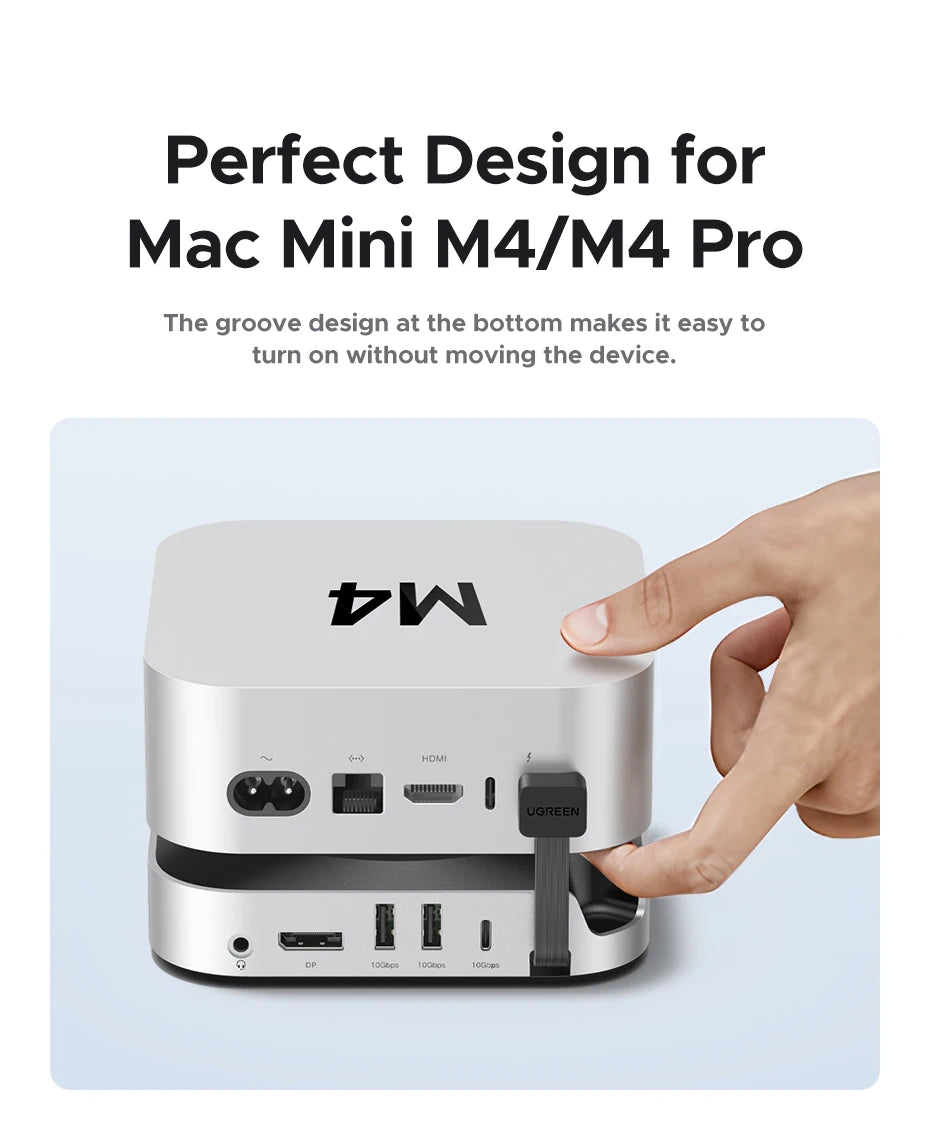 UGREEN Mac Mini priklopna postaja s 4K240Hz DisplayPortom, režo za M.2 NVMe SSD