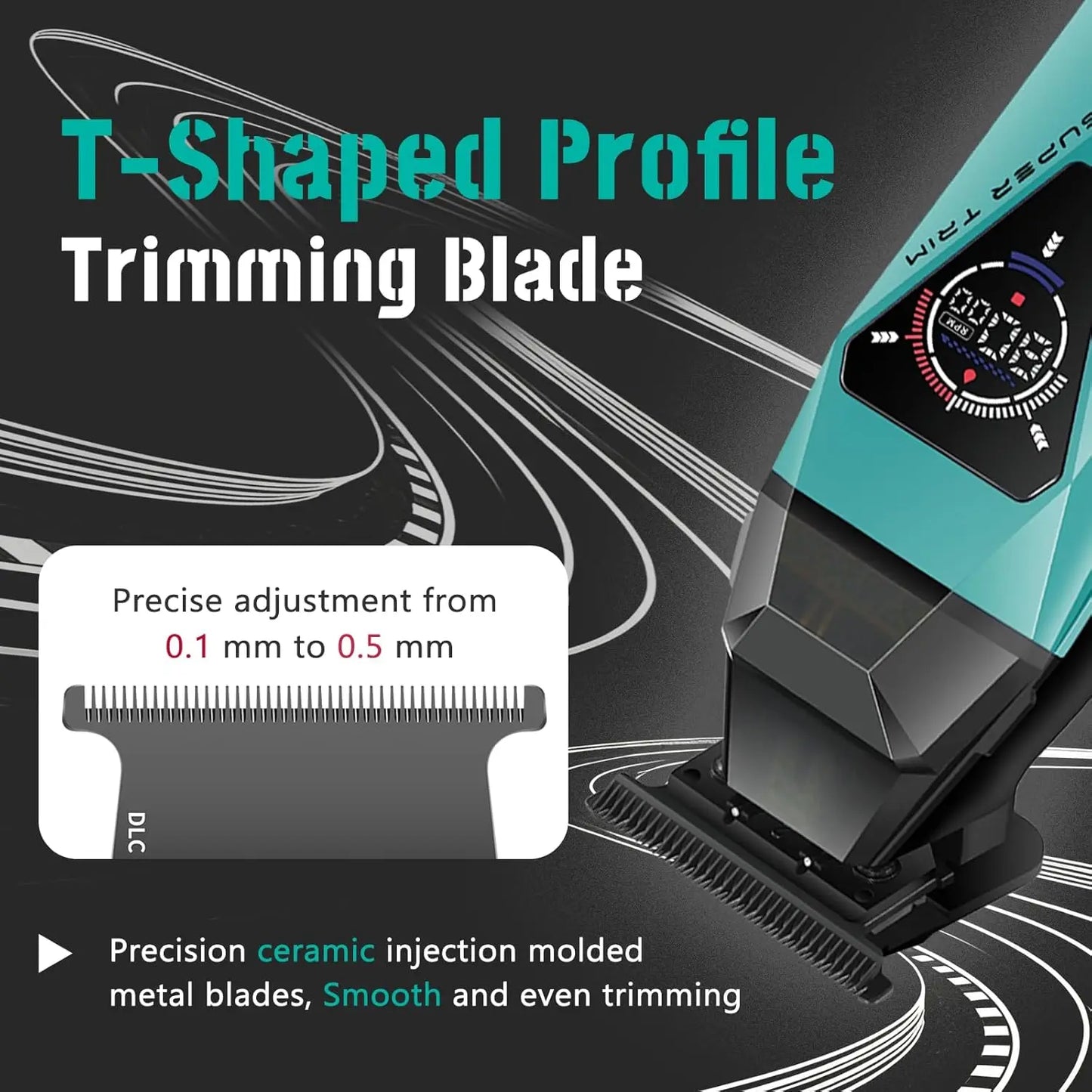 VGR Trimmer Electric Shaver Adjustable Hair Cutting Machine Cordless Clipper Barber Mini Beard Trimmer Trimmer for Men V-877 S3