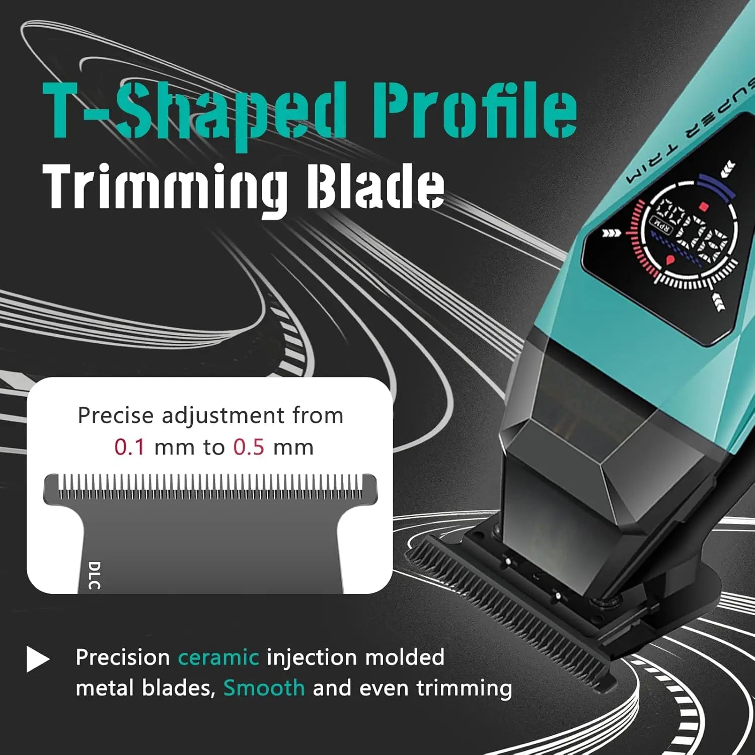 VGR Trimmer Electric Shaver Adjustable Hair Cutting Machine Cordless Clipper Barber Mini Beard Trimmer Trimmer for Men V-877 S3