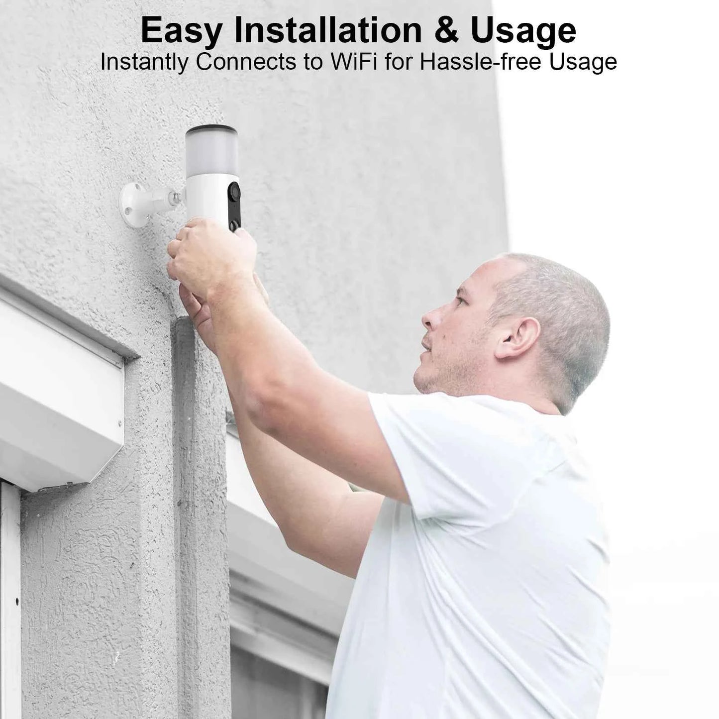 ARCCTV 4MP Wireless Solar Camera Outdoor Surveillance Motion Detection Color Night Vision Security Floodlight Solar Wifi Camera - Limetastore