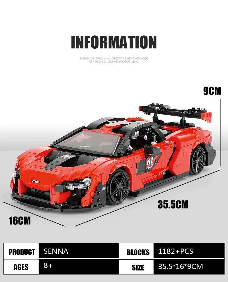 Mould King 10007 Red Sport Racing Car - Limetastore