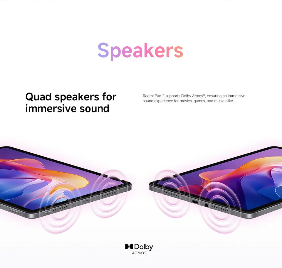 New Global version Xiaomi Redmi Pad 2 Tablet 90Hz 11" Display 9000mAh Battery MTK Helio G100-Ultra 8MP Camera Fast charging - Limetastore