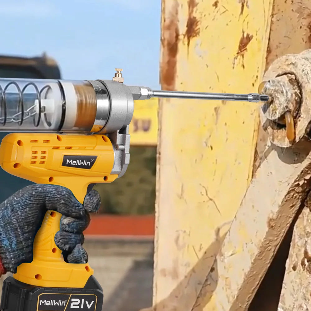 MELLWIN 12000PSI 82Mpa Electric Grease Gun High Pressure Lubricating Oil Injector Machine Grease Guns For Makita 18V Battery Pin - Limetastore