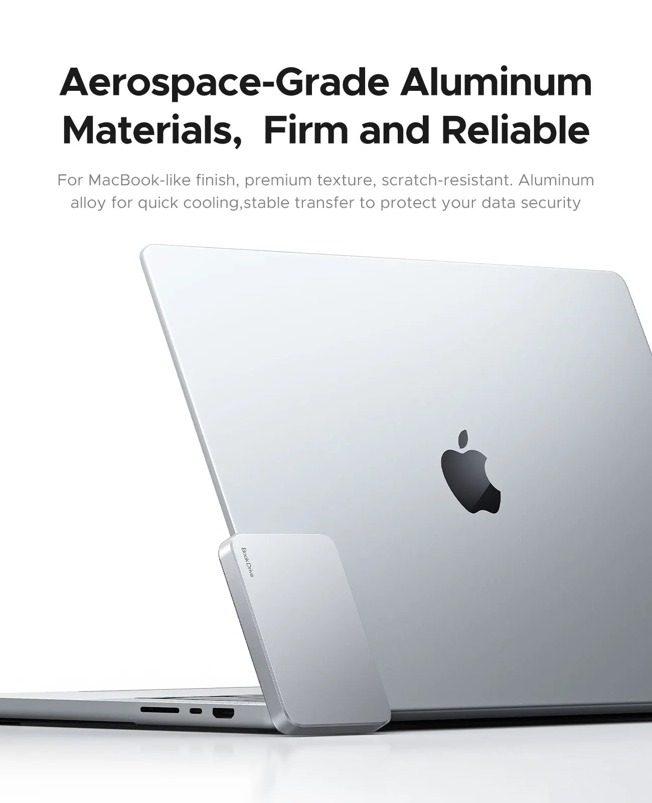 ORICO Magnetic External SSD for Macbook PRO PD100W Charging 4K ProRes HDR, 1000MB/s USB 3.2 External Drive for Tablets Laptops