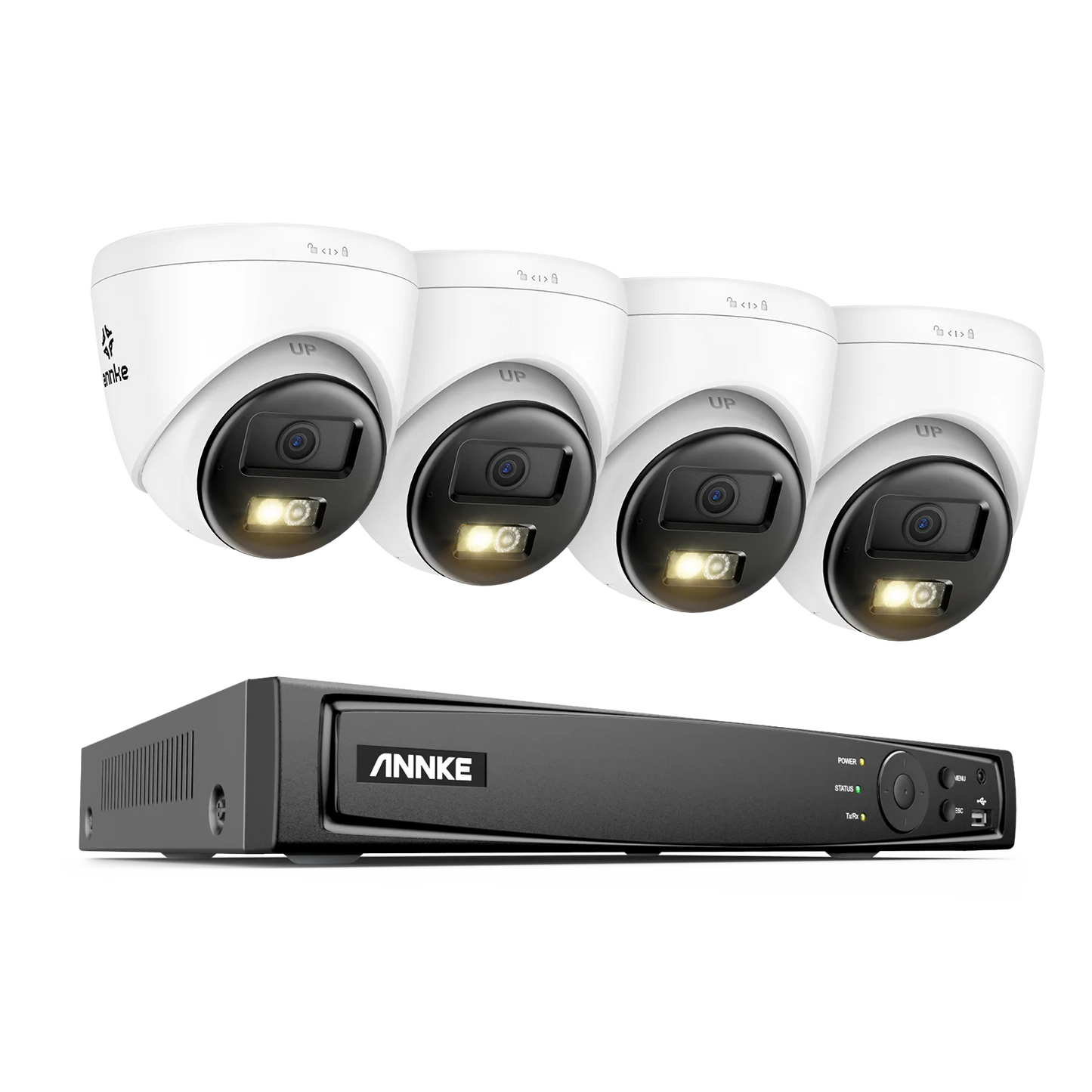 ANNKE 4K 8MP PoE CCTV sistem | 8-kanalni NVR, dvosmerni zvok, zaznavanje ljudi in vozil, 4 mm leča