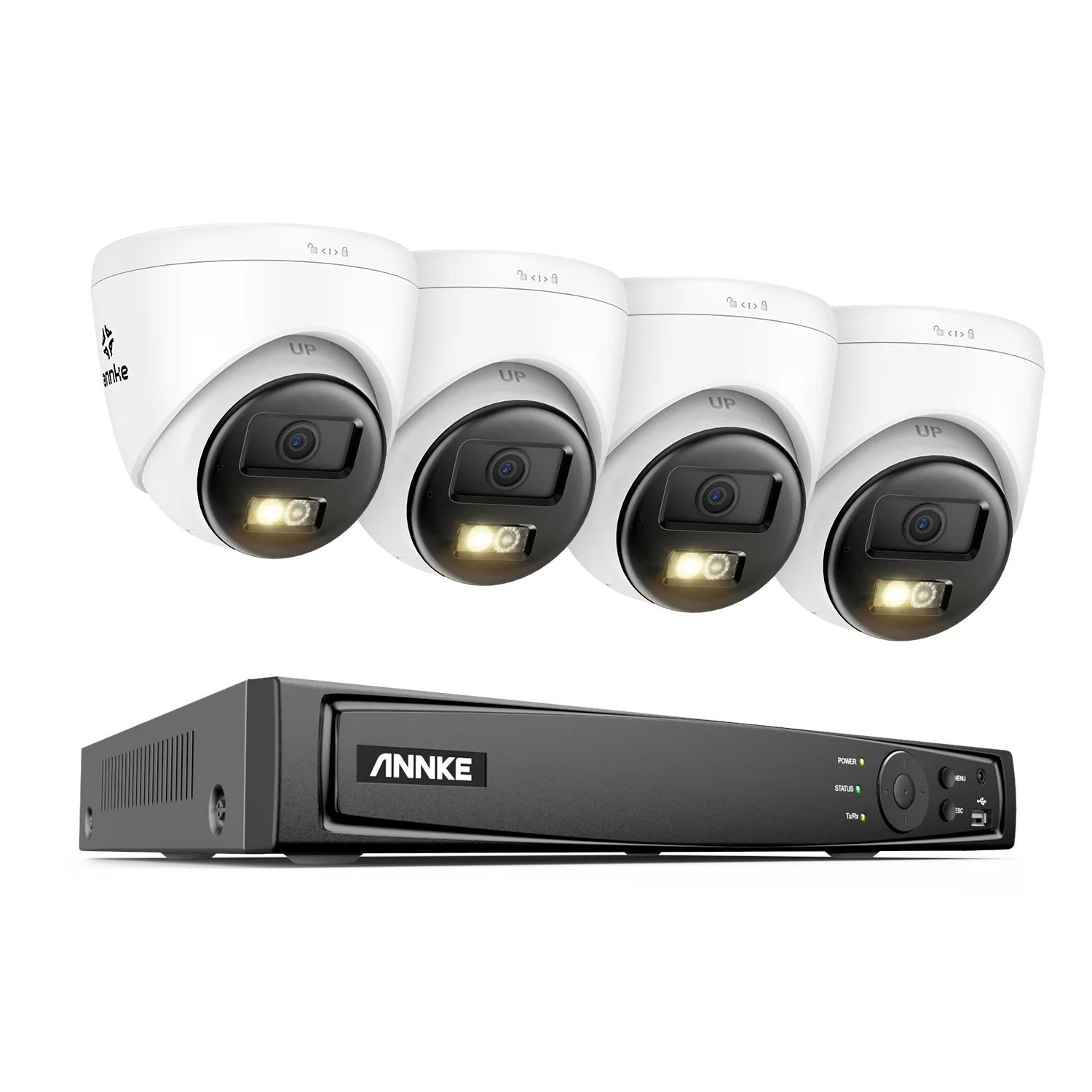 ANNKE 4K 8MP PoE CCTV sistem | 8-kanalni NVR, dvosmerni zvok, zaznavanje ljudi in vozil, 4 mm leča