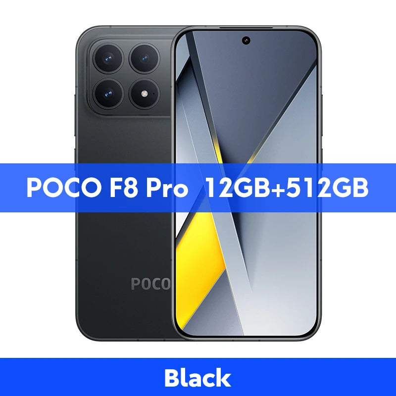 POCO F8 Pro 5G Global Version Smartphone Snapdragon® 8 Elite 6.59" 120Hz AMOLED Display 6210mAh  50MP Camera 100W Charge NFC - Limetastore