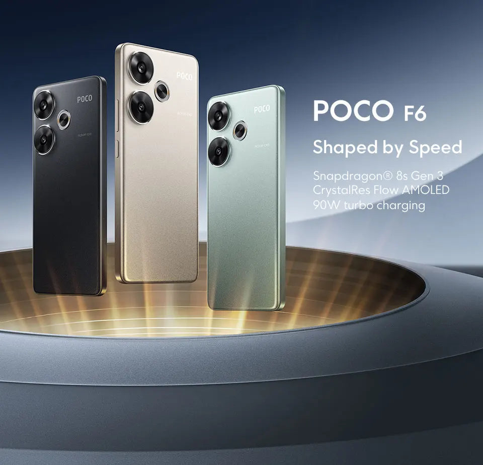 POCO F6 Smartphone Global Version Snapdragon®8s Gen 3 90W Turbo Charging 6.67" 1.5K 120Hz CrystalRes AMOLED DotDisplay NFC 5G - Limetastore
