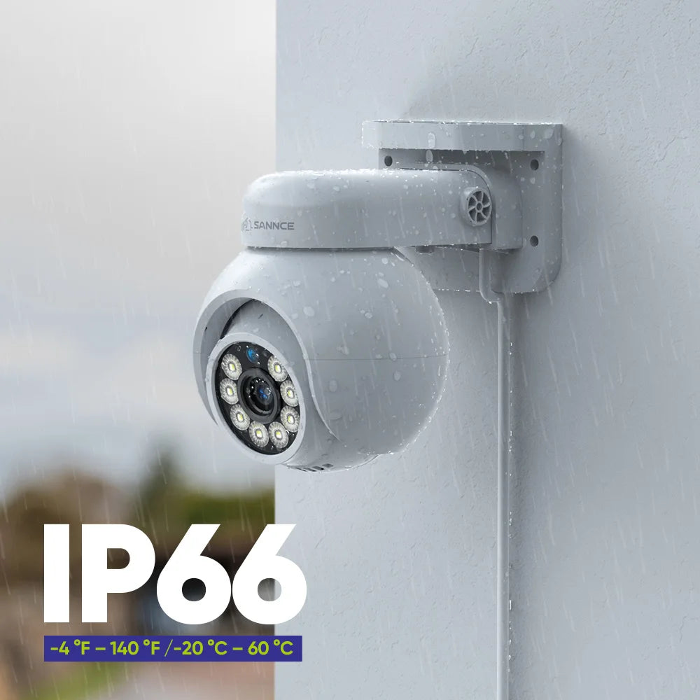 SANNCE 4K 8MP PoE CCTV sistem | 8-kanalni NVR, zaznavanje ljudi, pametno sledenje, barvni nočni vid, ONVIF
