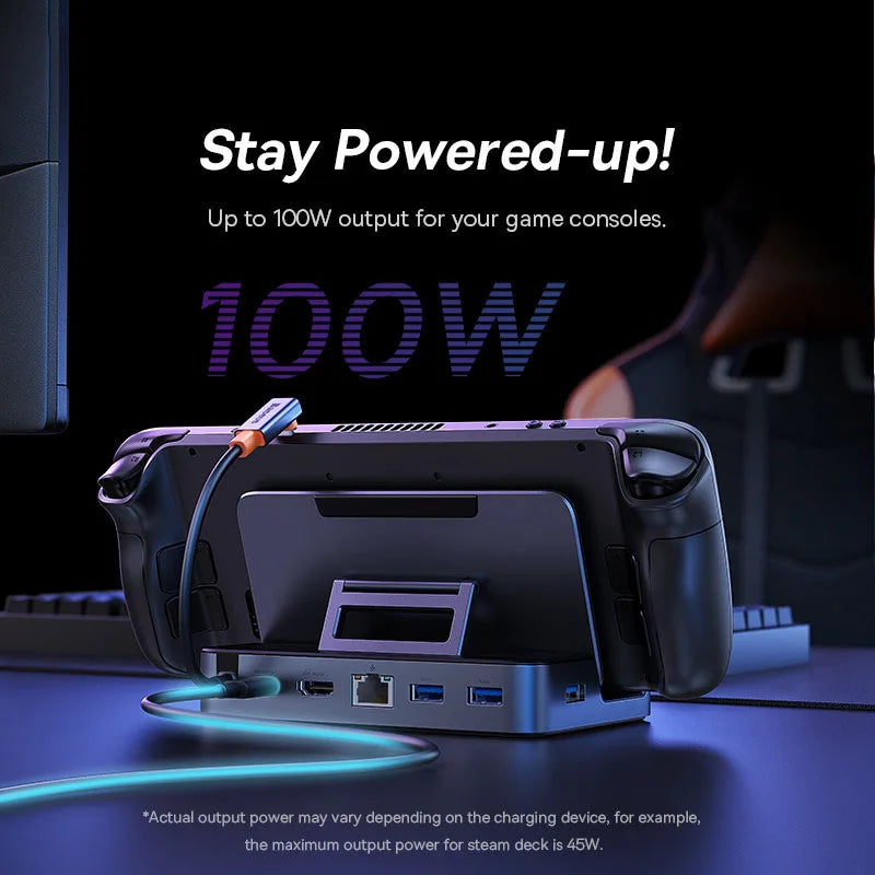 Baseus 6‑in‑1 USB‑C Docking Station | HDMI 4K@60Hz, RJ45, USB 3.0, PD 100W