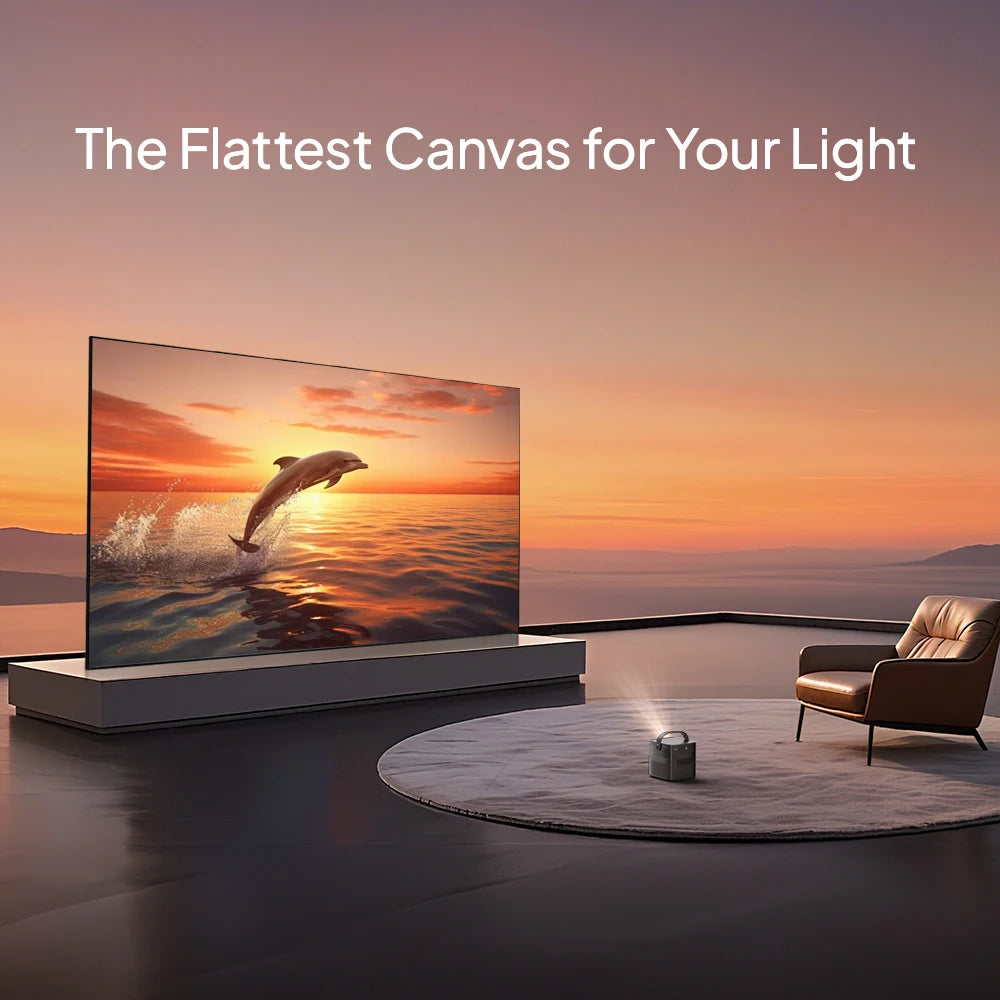 BYINTEK 100" 4K Ambient Light Rejection Projector Screen | Foldable HD Anti-Light