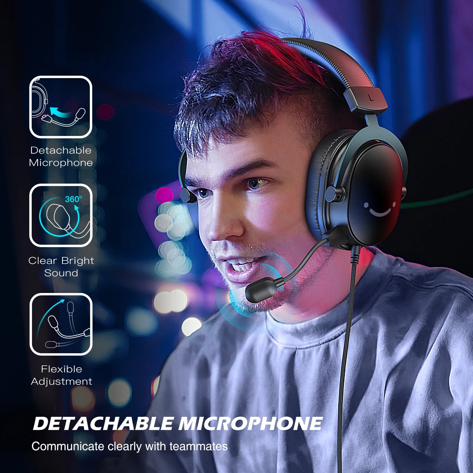 FIFINE H9 USB/3.5mm Gaming Headset | 7.1 Surround Sound & Pro Mic