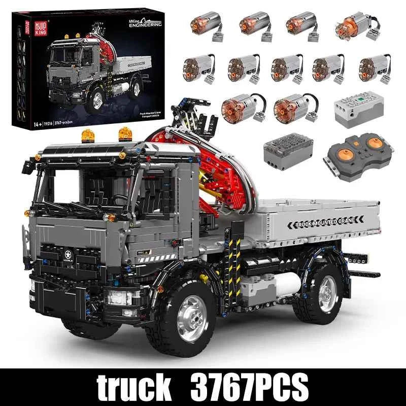 Mould King 19016 RC Truck‑Mounted Crane Transport Vehicle - Limetastore