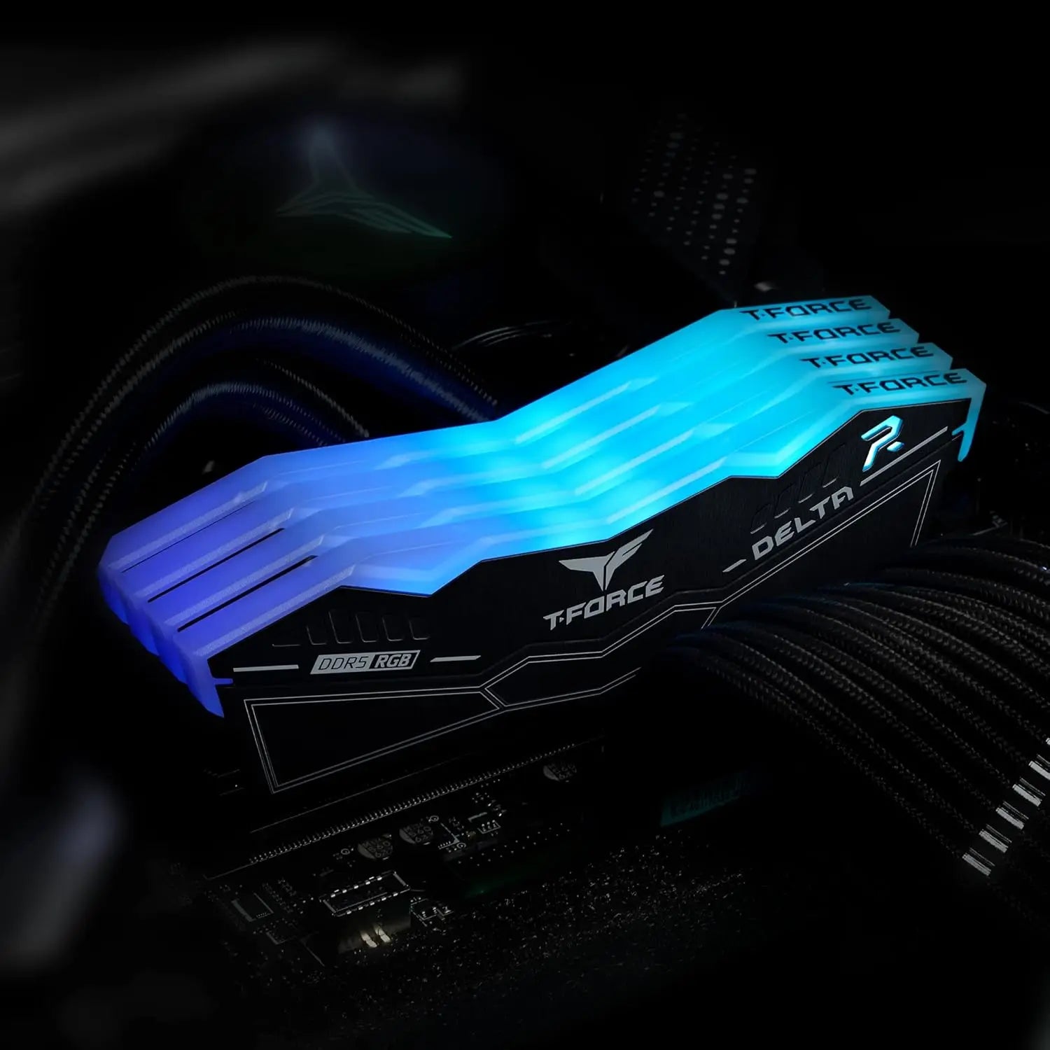 TEAMGROUP T-Force Delta RGB DDR5 32GB (2x16GB) 6000MHz CL30 Desktop RAM | Intel XMP 3.0 & AMD EXPO