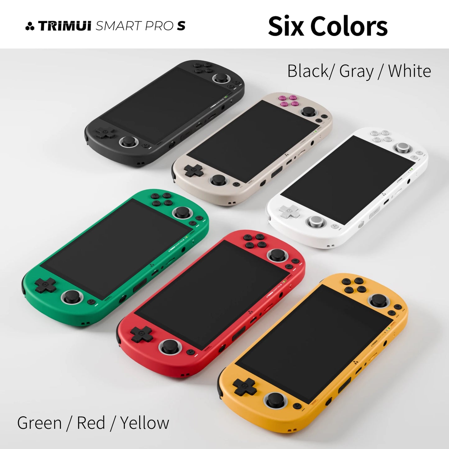 TRIMUI Smart Pro S Handheld Game Players Consoles 4.96'' IPS Screen 5000mAh Linux System Emulator Portable Console Retro Video - Limetastore