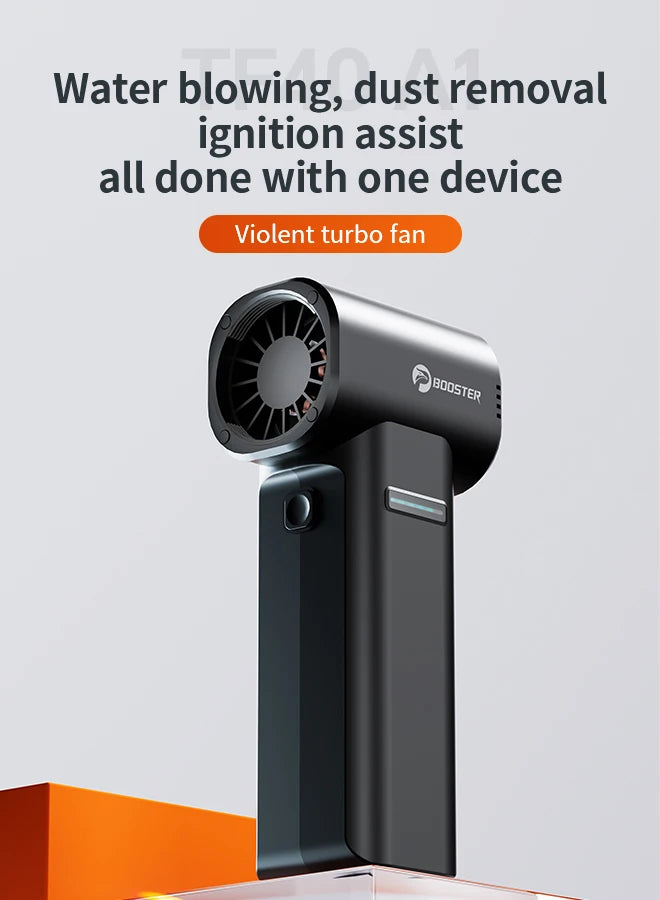 Pospeševalni turbo ventilator TF40 – brezkrtačni visokohitrostni prenosni pihalnik zraka