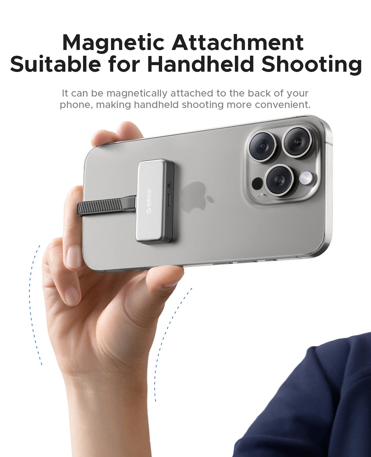 ORICO FlashPod 256GB Mini Portable SSD with Direct Plug, ProRes Recording Support & PD100W Fast Charging