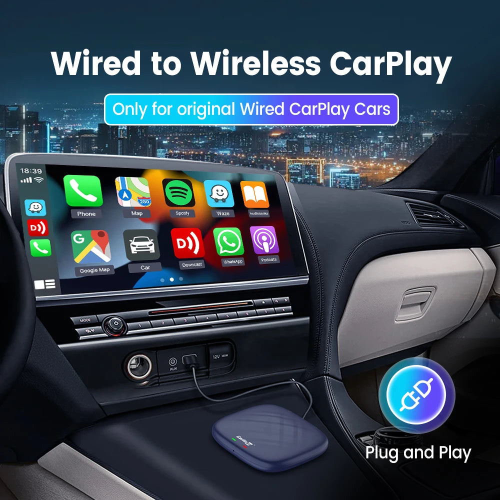 CarlinKit Android 13 QCM6125 brezžični CarPlay AI Box