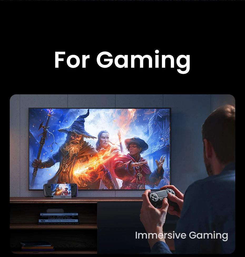 UGREEN 9-v-1 Steam Deck priklopna postaja s HDMI 4K60Hz, RJ45 Ethernet, PD100W, USB-A/C