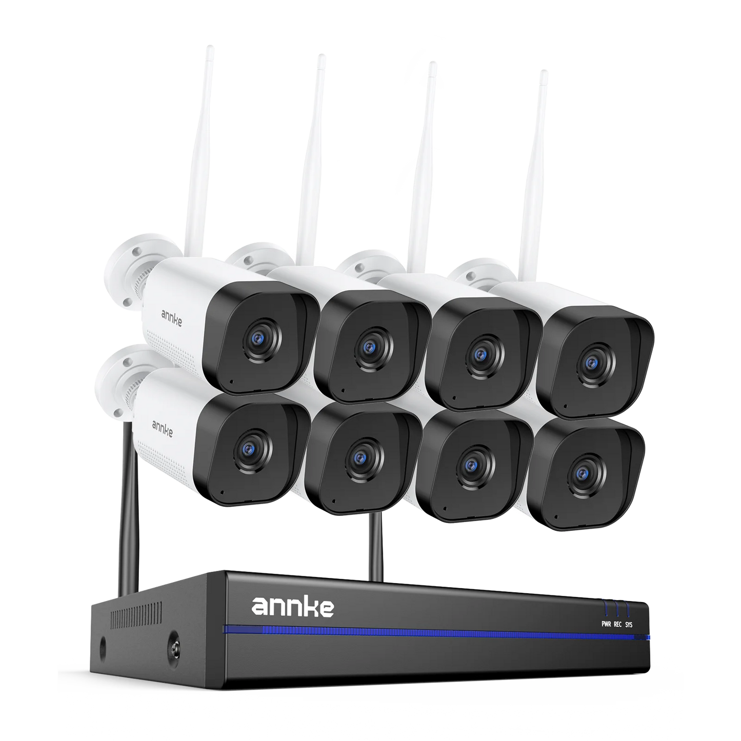 ANNKE WAS500 5MP brezžični CCTV sistem | 16-kanalni 4K NVR, WiFi kamere, dvosmerni zvok