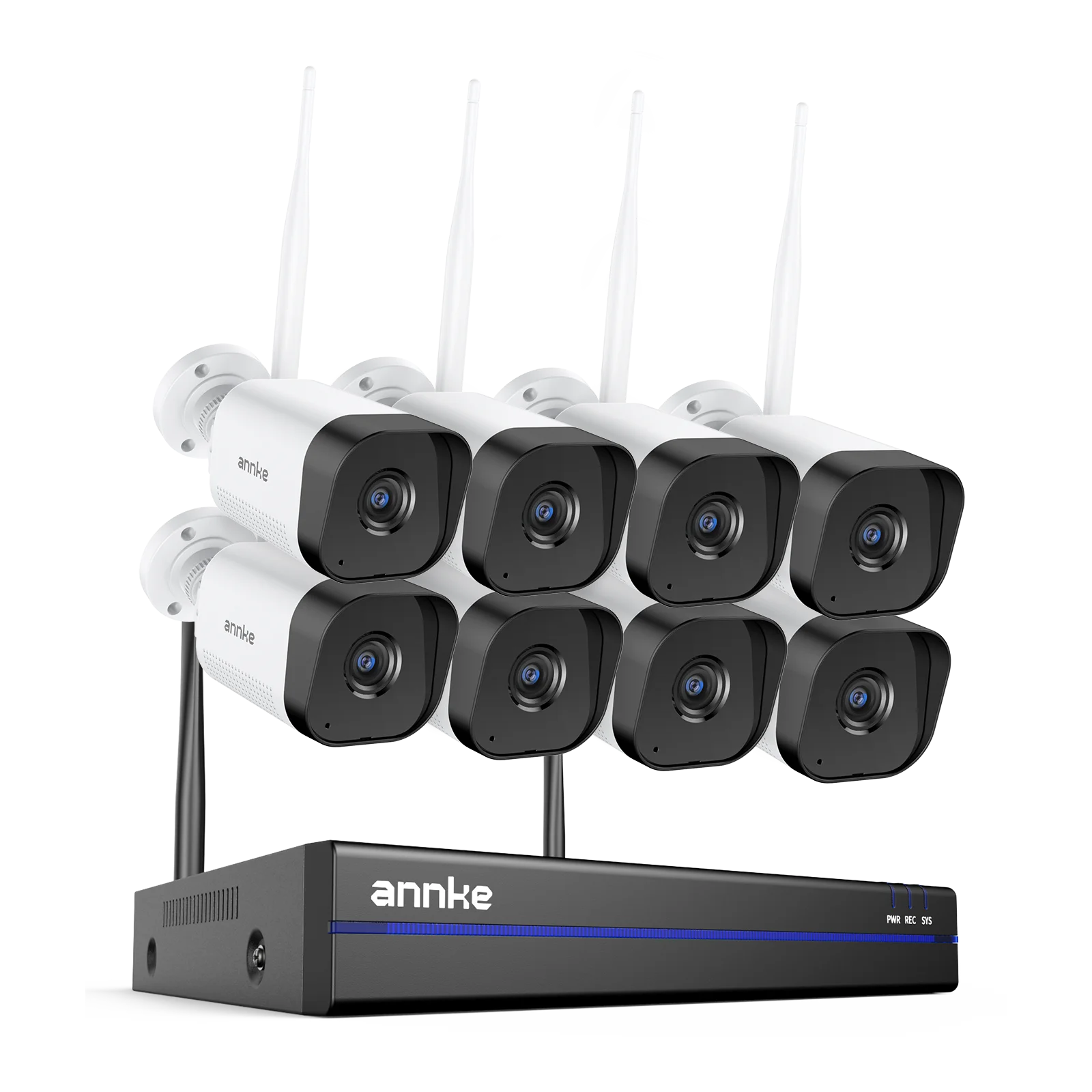 ANNKE WAS500 5MP brezžični CCTV sistem | 16-kanalni 4K NVR, WiFi kamere, dvosmerni zvok
