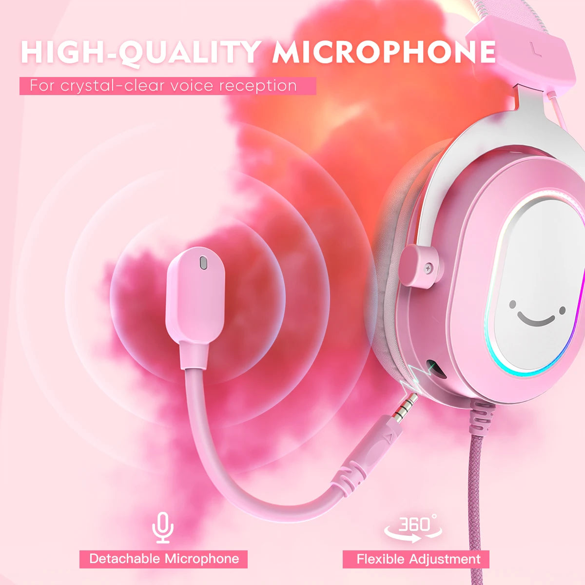 Igralne slušalke FIFINE Ampligame H6P – RGB, 7.1 prostorski zvok, USB, mikrofon