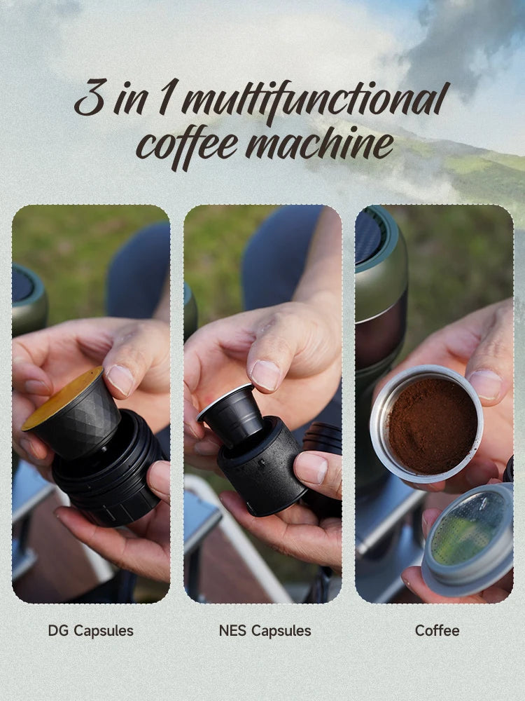 HiBREW Wireless Portable Espresso Machine – Electric Travel Coffee Maker with Fast Heating