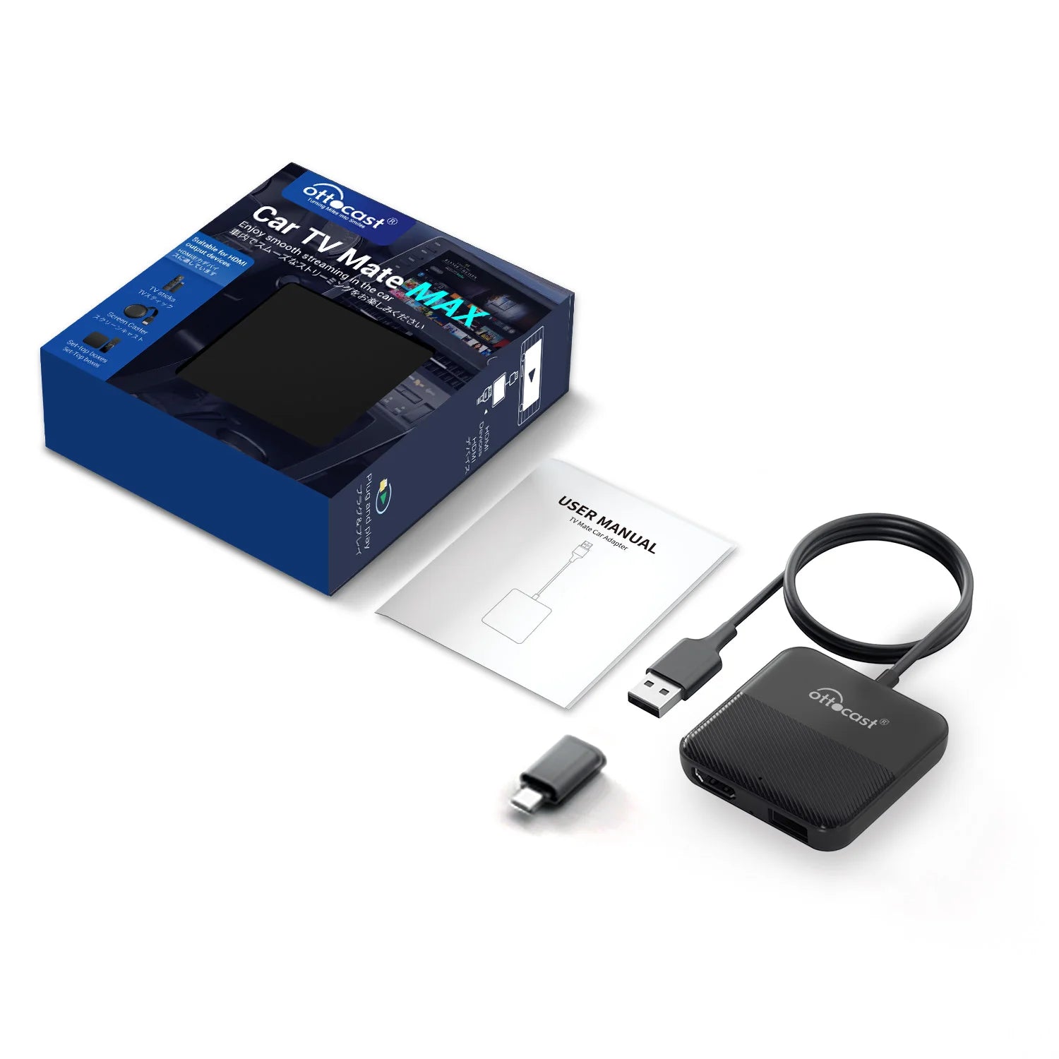 OTTOCAST Express Car TV Mate brezžični CarPlay HDMI adapter