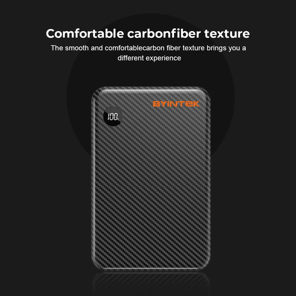 BYINTEK Power Bank for Projectors – 20,000mAh Portable Battery with USB-C PD Fast Charging