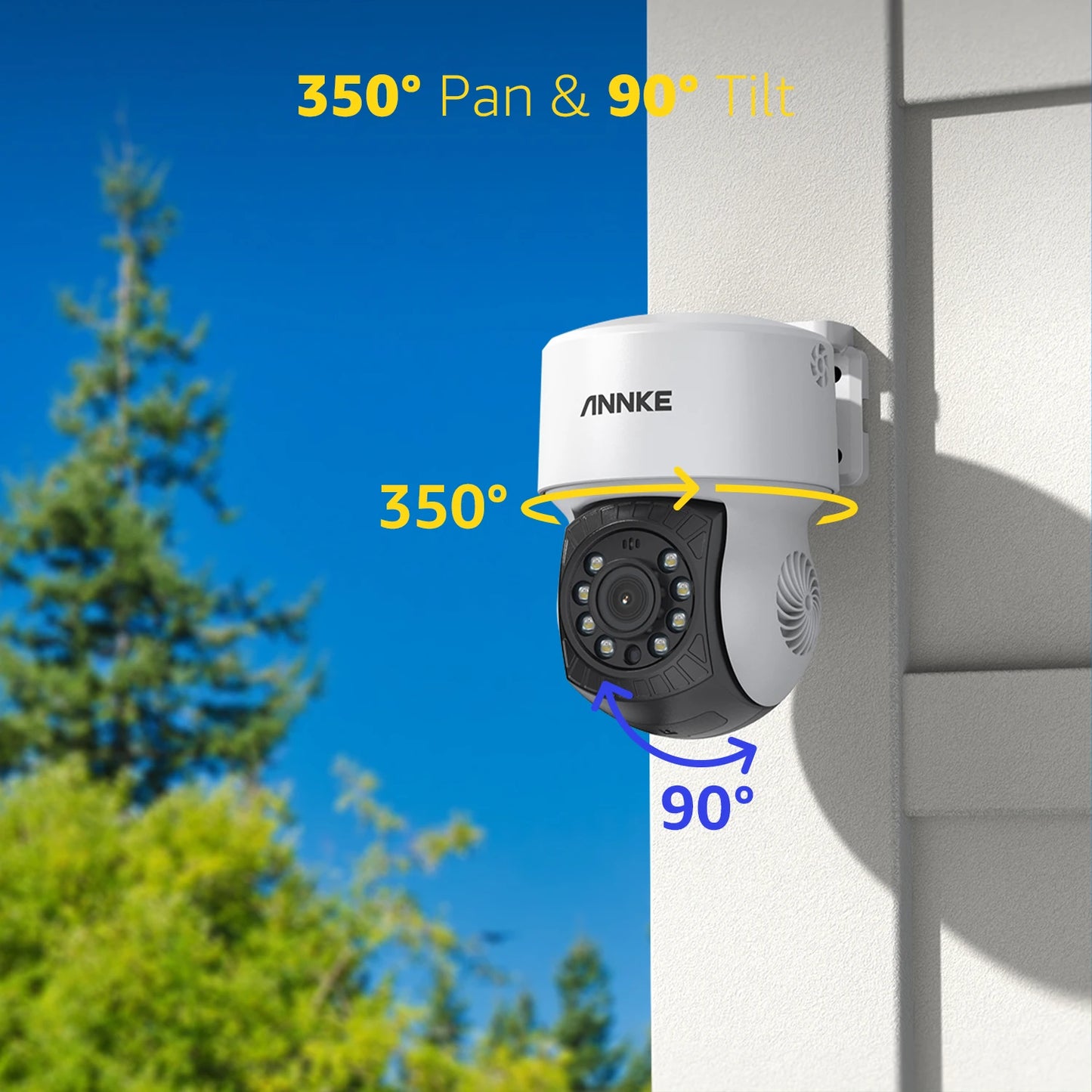 ANNKE 1080P CCTV sistem | 8-kanalni 5MP DVR, 8× IP65 kupolaste kamere, zaznavanje ljudi