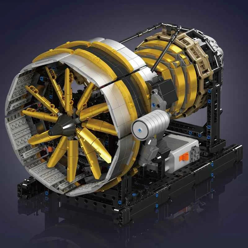 Mould King 10141 Motorized Aircraft Engine Building Set | Technical Jet Model - Limetastore