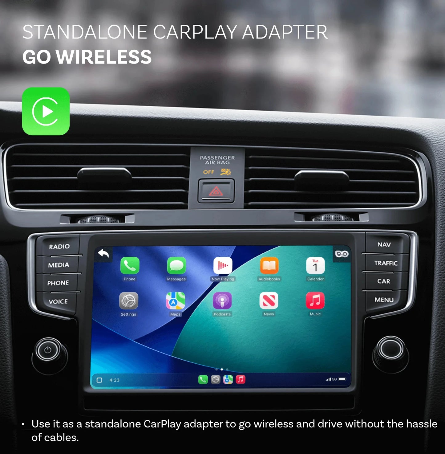 OTTOCAST Cabin Care 2-v-1 brezžični CarPlay + kamera