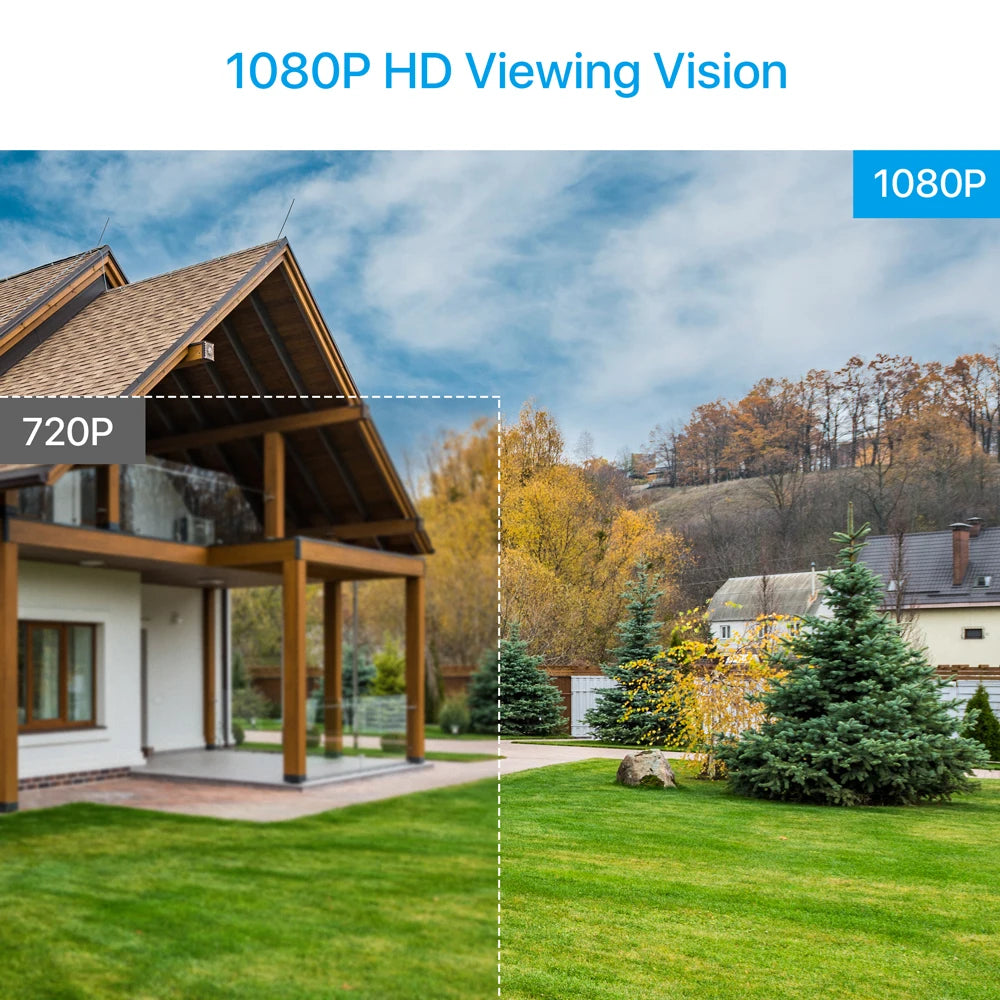 ZOSI 4× 1080p HD‑TVI Security Cameras – Outdoor Weatherproof CCTV Cameras with 80ft IR Night Vision
