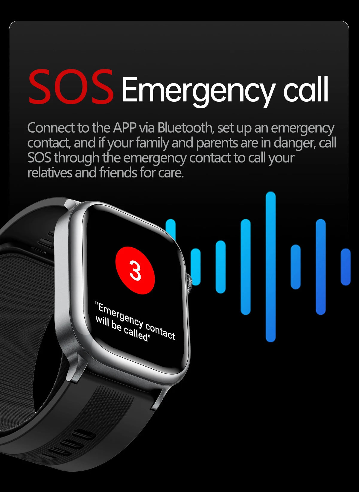 NFC Smart Watch Air Pump+Air Bag Accurate Blood Pressure Fat Health Measure BT Call Sports Tracking Sapphire Glass Smart Watch - Limetastore