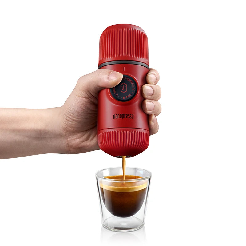 Prenosni aparat za espresso Wacaco Nanopresso – Ročni aparat za kavo z visokim tlakom 18 barov