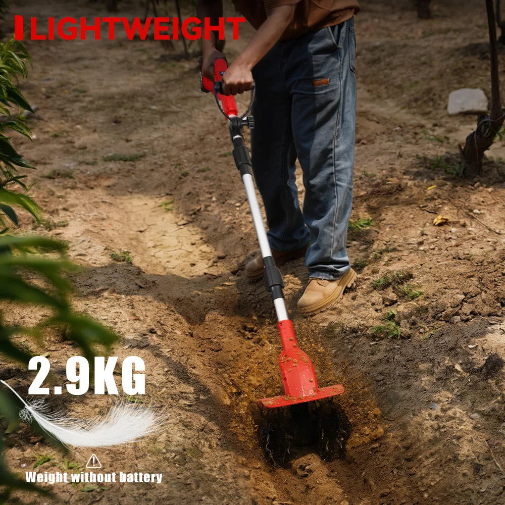 ONEVAN 1600W akumulatorski električni prekopalnik | Akumulatorski vrtni prekopalnik in kultivator