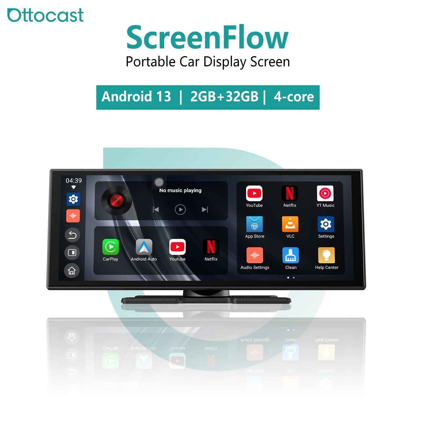 OTTOCAST ScreenFlow 11.4" Android 13 Brezžični avtomobilski zaslon